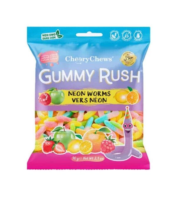 gummy-rush-neon-worms-12-x-90g.jpg Gummy Rush Neon Worms (12 x 90g)