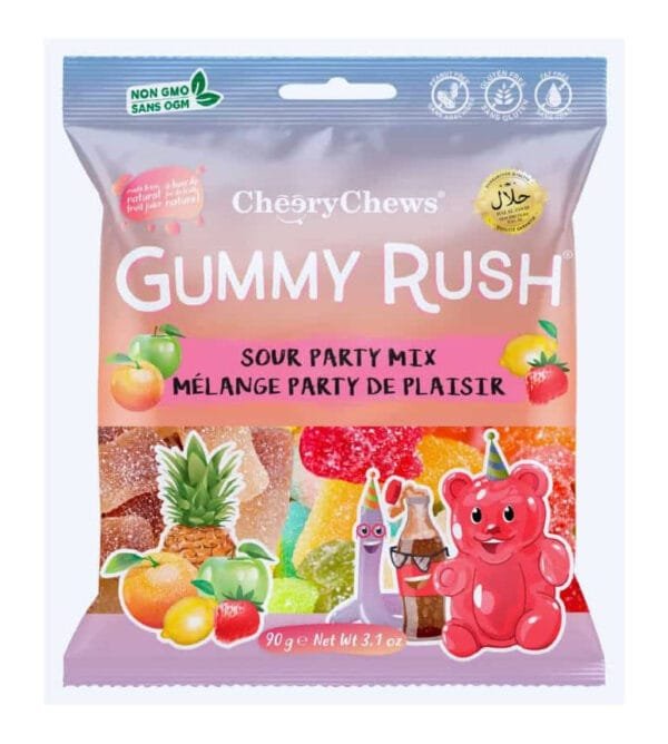 Gummy Rush Sour Party Mix (12 x 90g)