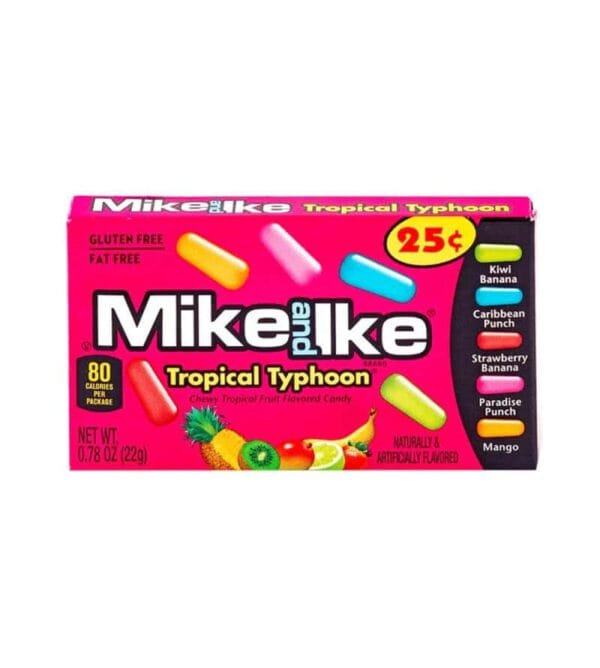Mike And Ike Mini Tropical Typhoon (24 x 22g)