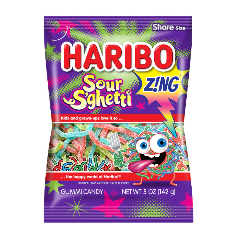 Haribo Zing Sour S'ghetti (12 x 142g) - USA