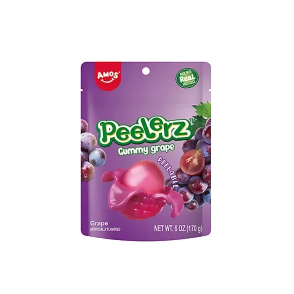 Amos Peelerz Gummy Grape (12 x 65g)