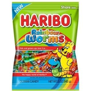 Haribo Rainbow Worms (12 x 142g) - USA