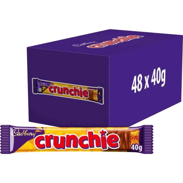 Cadbury Crunchie Chocolate Bar (48 x 40g)