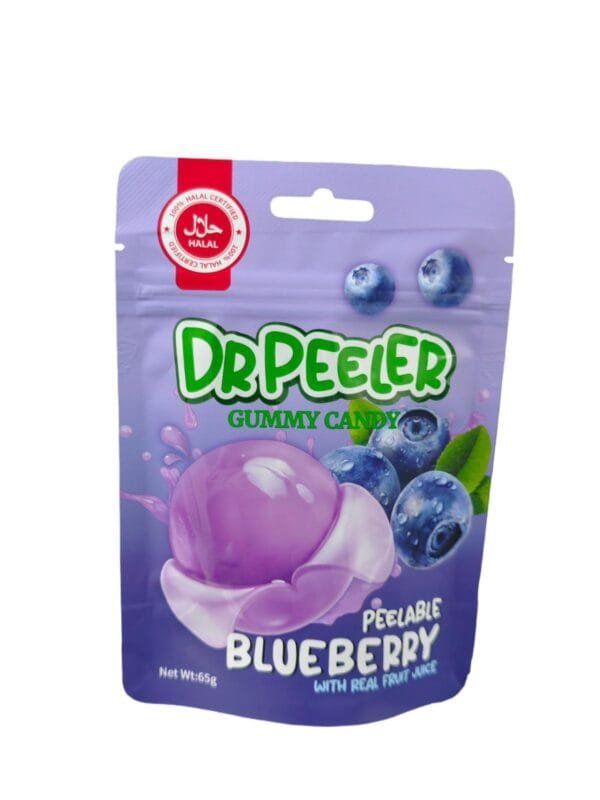 Dr Peeler Blueberry Peelable Gummy Halal Dr Peeler Blueberry Peelable Gummy Halal (12 x 65g)