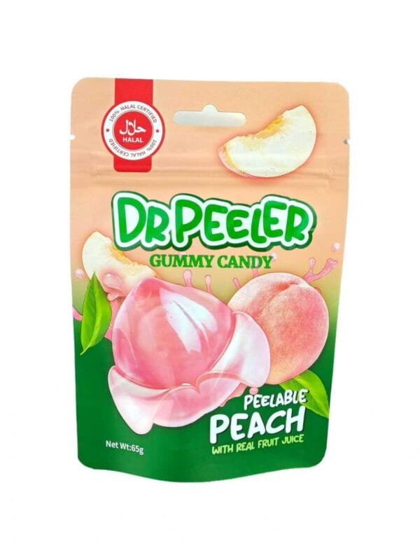 Dr Peeler Peach Peelable Gummy Halal Dr Peeler Peach Peelable Gummy Halal (12 x 65g)