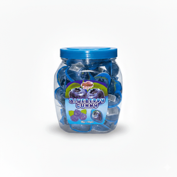 Jellylicious Blueberry Jelly Filled Gummy (50 x 18g) - Halal
