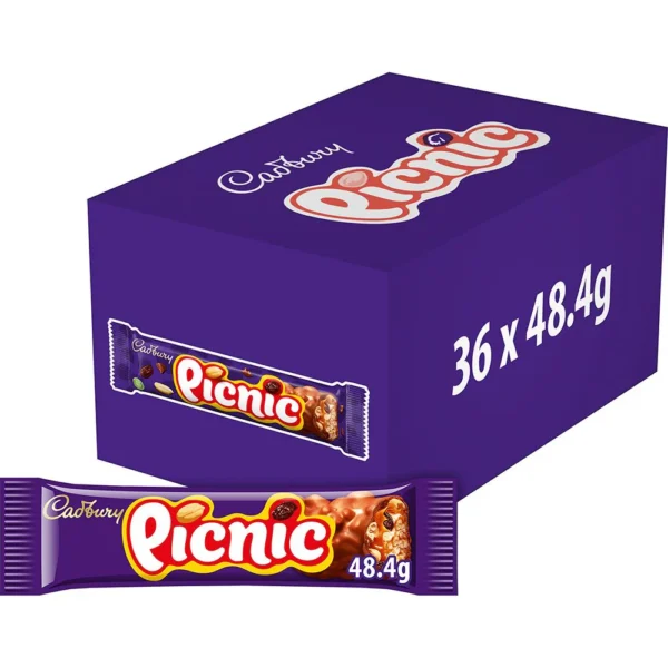 Cadbury Picnic Chocolate Bar Cadbury Picnic Chocolate Bar (36 x 48.4g)