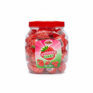 Jellylicious Raspberry Jelly Filled Gummy (50 x 18g) - Halal