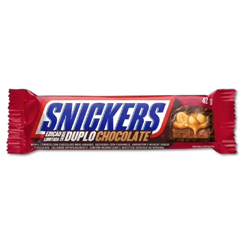 Snickers Duplo Chocolate (20 x 42g) - Brazil
