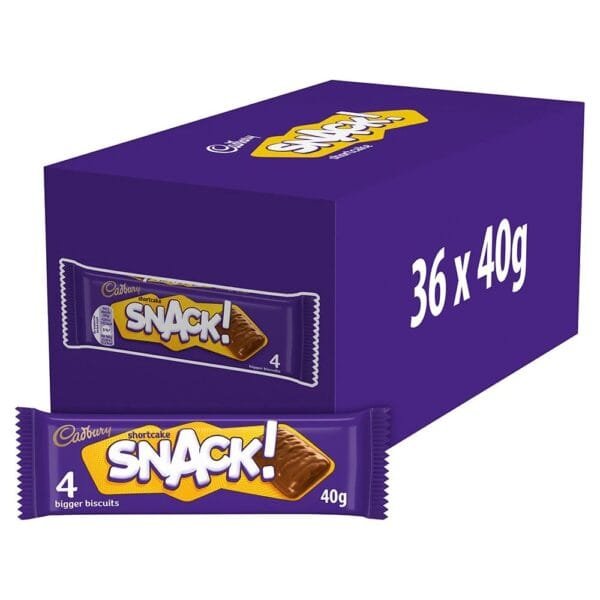 Cadbury Snack Shortcake Bar (36 x 43g)