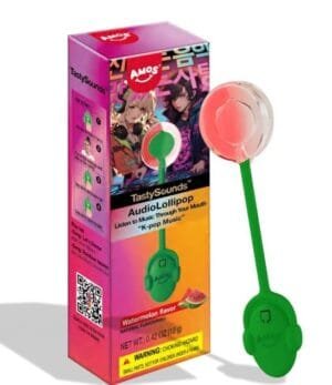tasty-sounds-watermelon-lollipop-k-pop-music Amos Music Lollipop Candy Watermelon Flavour (12 x 12g)